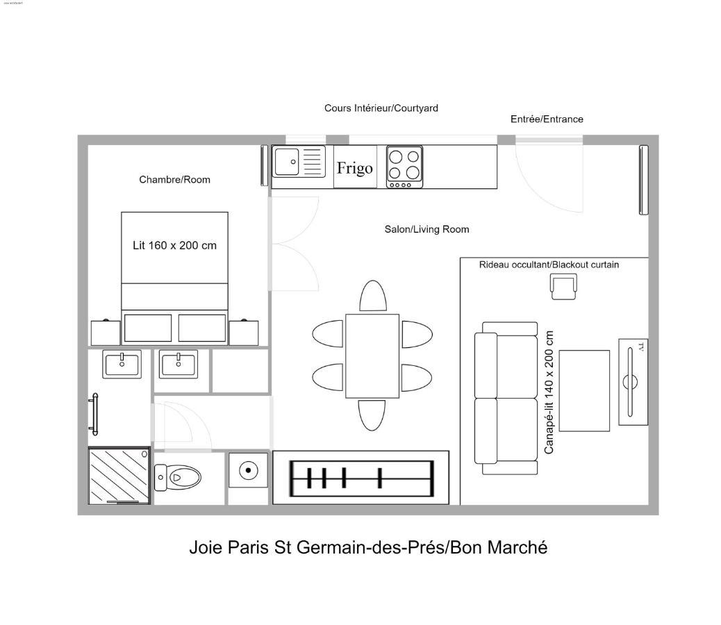 Joie Paris St Germain-Des-Pres - Bon Marche Apartment Luaran gambar